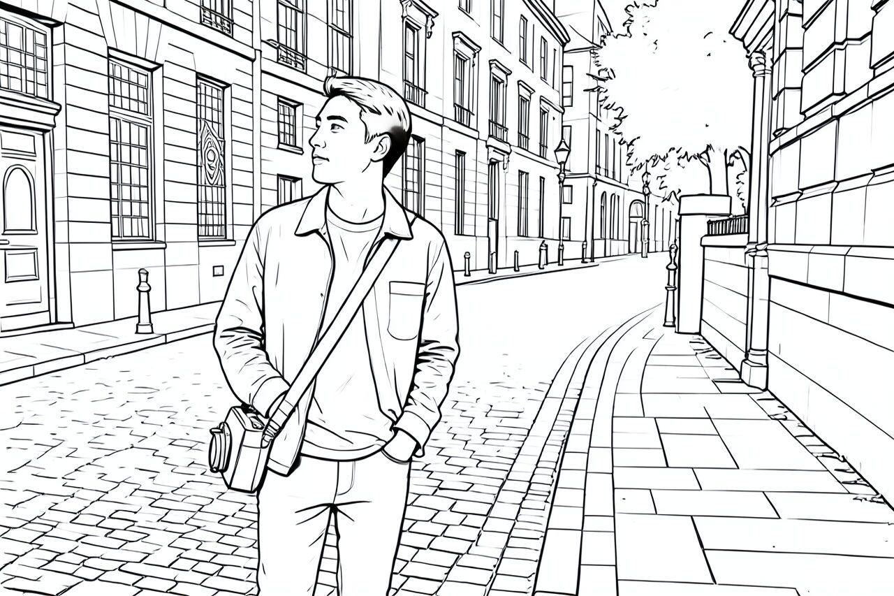 Line Art AI filter after example