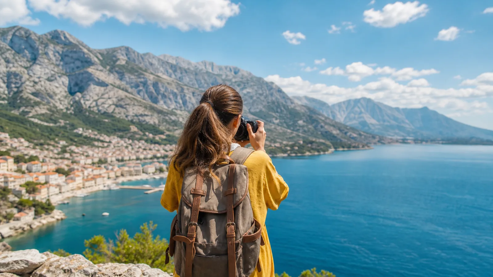 Création de contenu voyage workspace — illustrative photograph