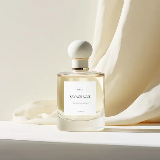 Perfume product photo generated with Magic Eraser AI Create