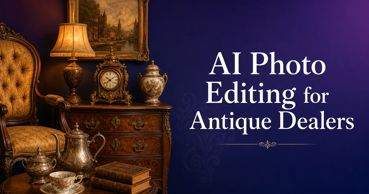 AI Photo Editing for Antique Dealers — Magic Eraser