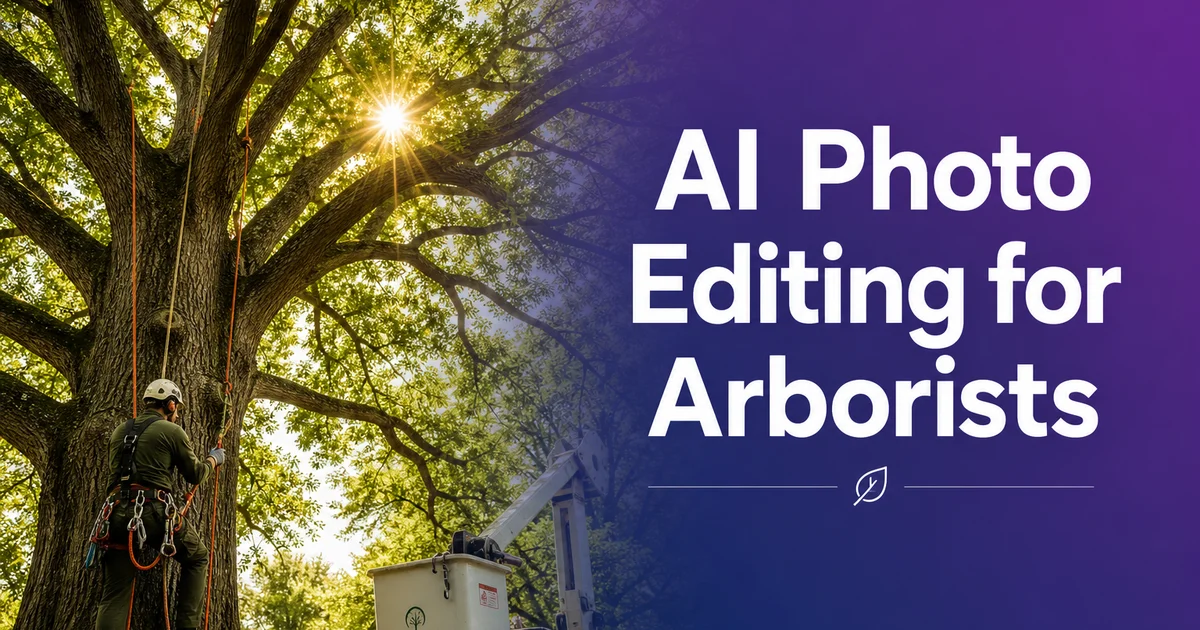 AI Photo Editing for Arborists — Magic Eraser