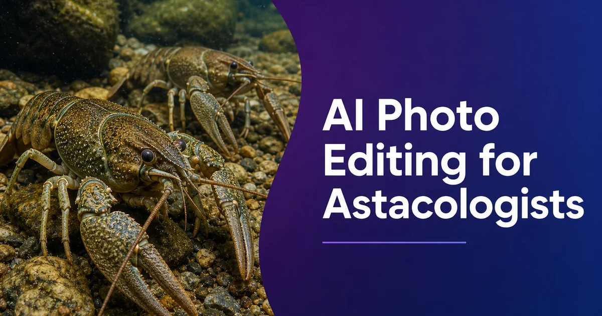 AI Photo Editing for Astacologists — Magic Eraser