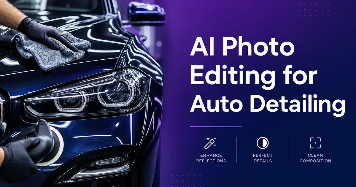 AI Photo Editing for Auto Detailing: Before/After Shots and Marketing That Converts