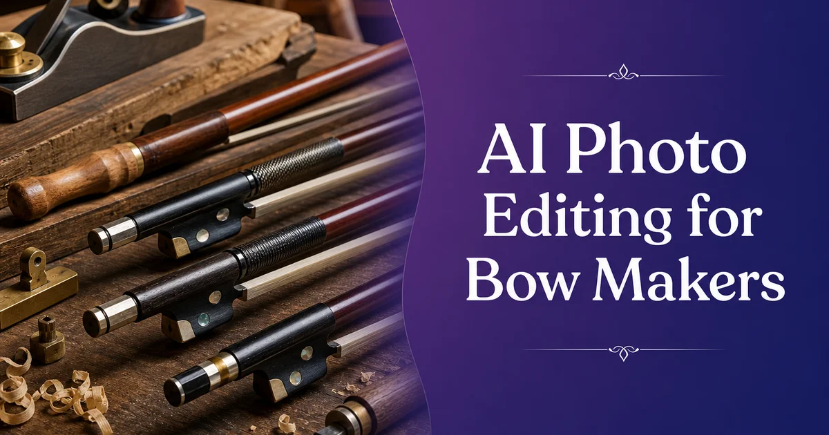 AI Photo Editing for Bow Makers: Showcase Archery Equipment — Magic Eraser