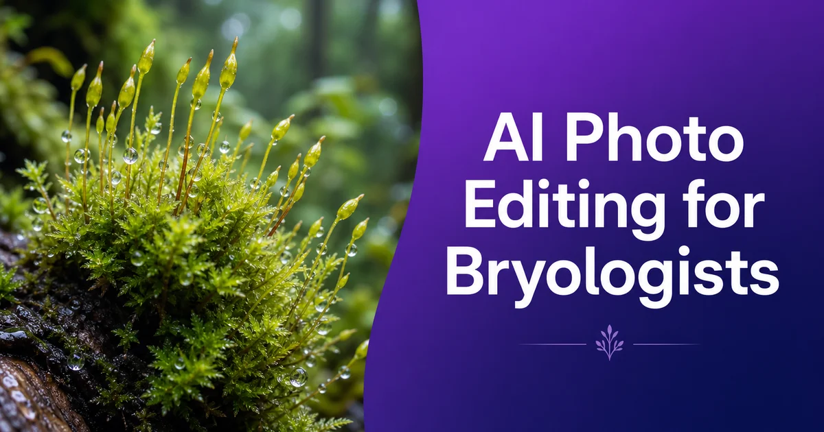 AI Photo Editing for Bryologists — Magic Eraser