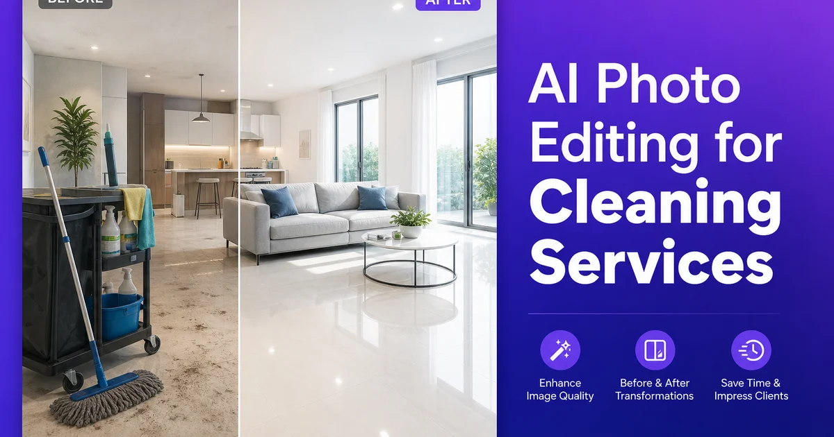 AI Photo Editing for Cleaning Services — Magic Eraser