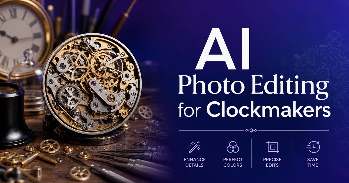 AI Photo Editing for Clockmakers — Magic Eraser