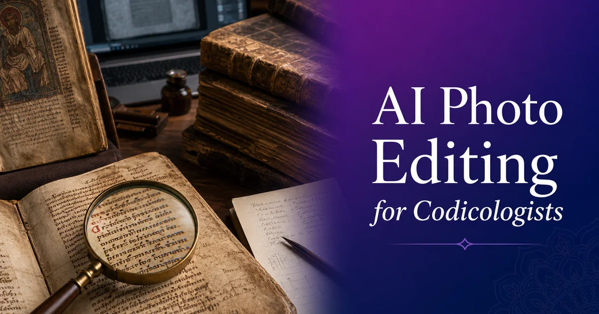 AI Photo Editing for Codicologists — Magic Eraser