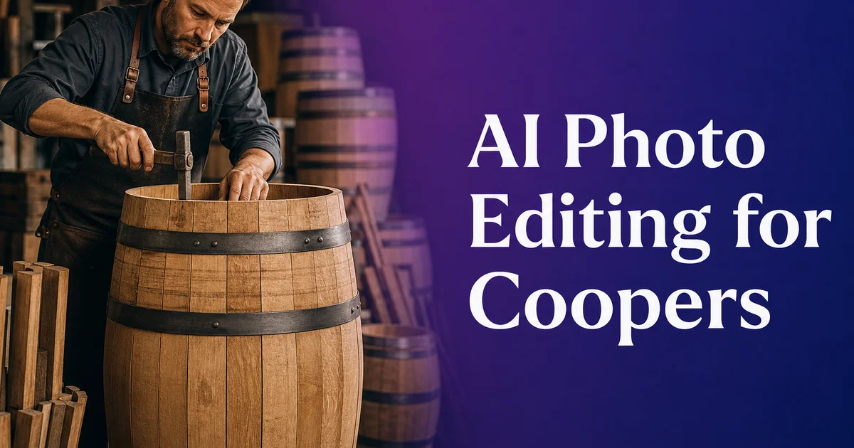 AI Photo Editing for Coopers: Showcase Barrel Craftsmanship — Magic Eraser