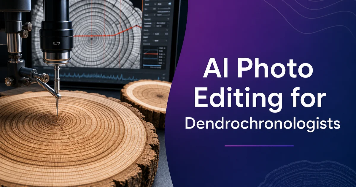 AI Photo Editing for Dendrochronologists: Document Tree Rings and Core Samples — Magic Eraser