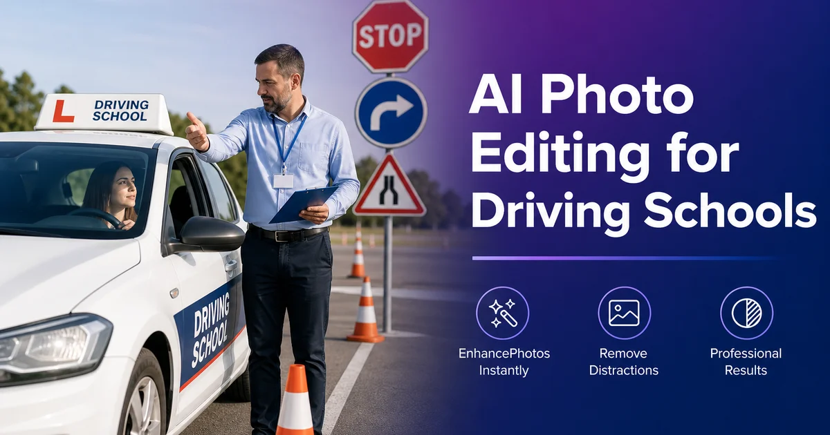 AI Photo Editing for Driving Schools — Magic Eraser
