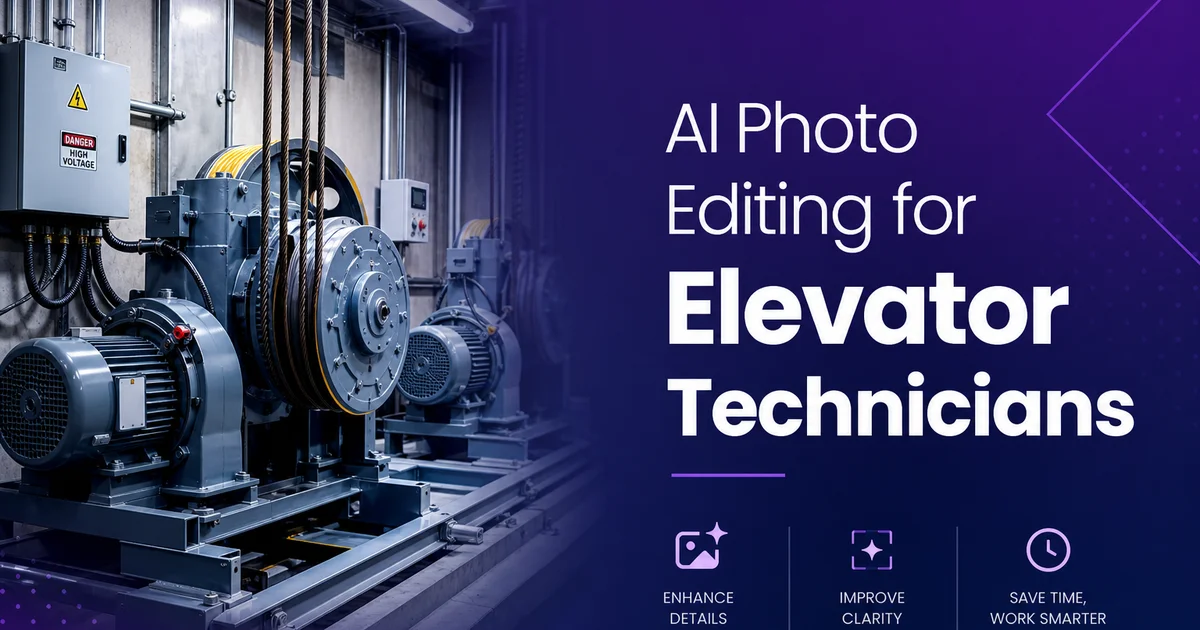 AI Photo Editing for Elevator Technicians — Magic Eraser