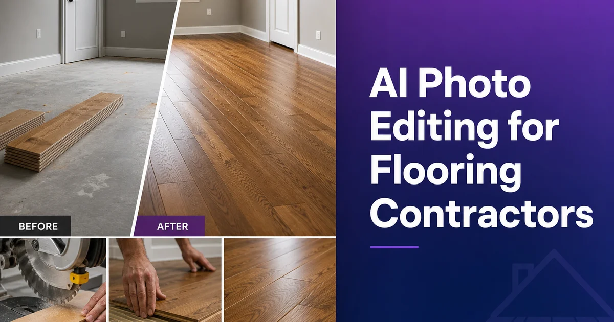 AI Photo Editing for Flooring Contractors — Magic Eraser