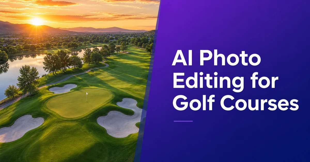 AI Photo Editing for Golf Courses: Course Photography, Tournaments, and Membership Marketing