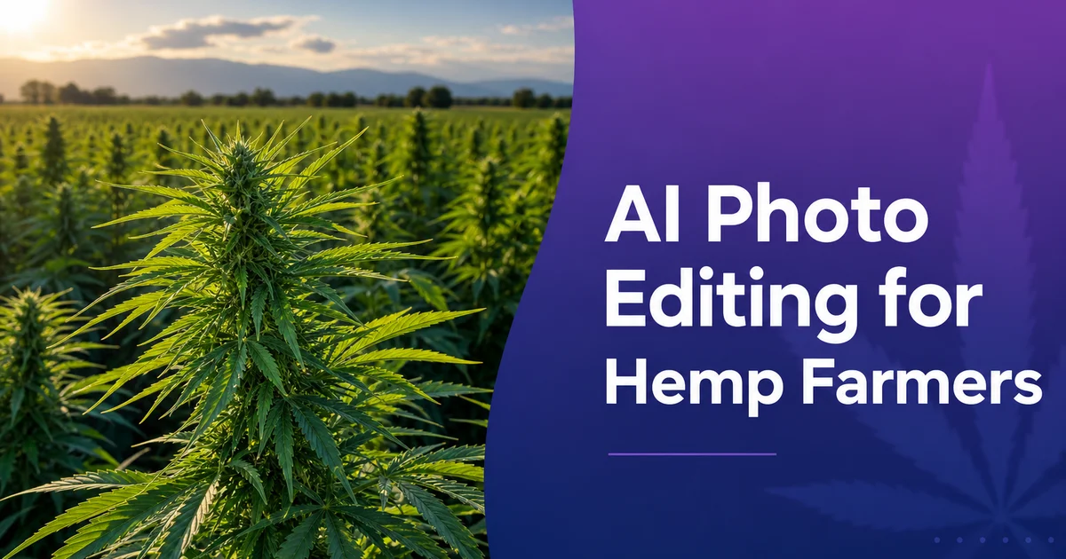 AI Photo Editing for Hemp Farmers: Showcase Sustainable Agriculture — Magic Eraser