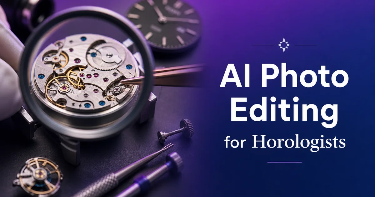 AI Photo Editing for Horologists: Showcase Watch Craftsmanship — Magic Eraser