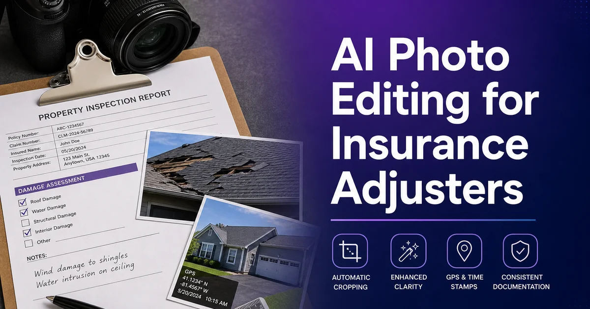 AI Photo Editing for Insurance Adjusters — Magic Eraser