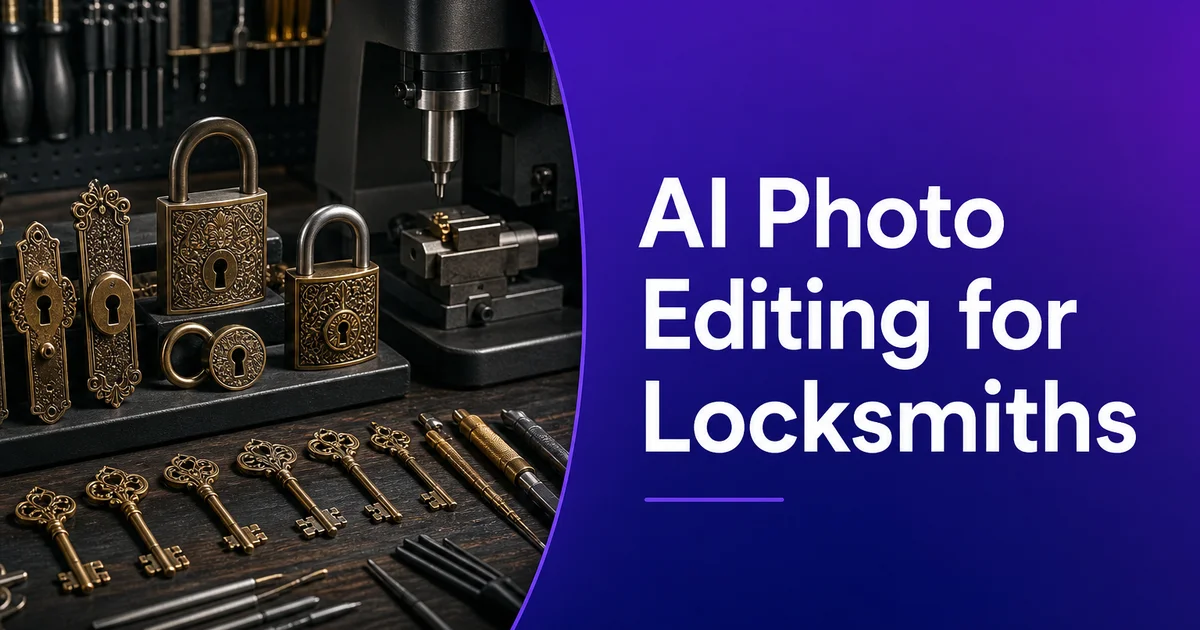 AI Photo Editing for Locksmiths: Service Documentation, Before-and-After Shots, and Marketing