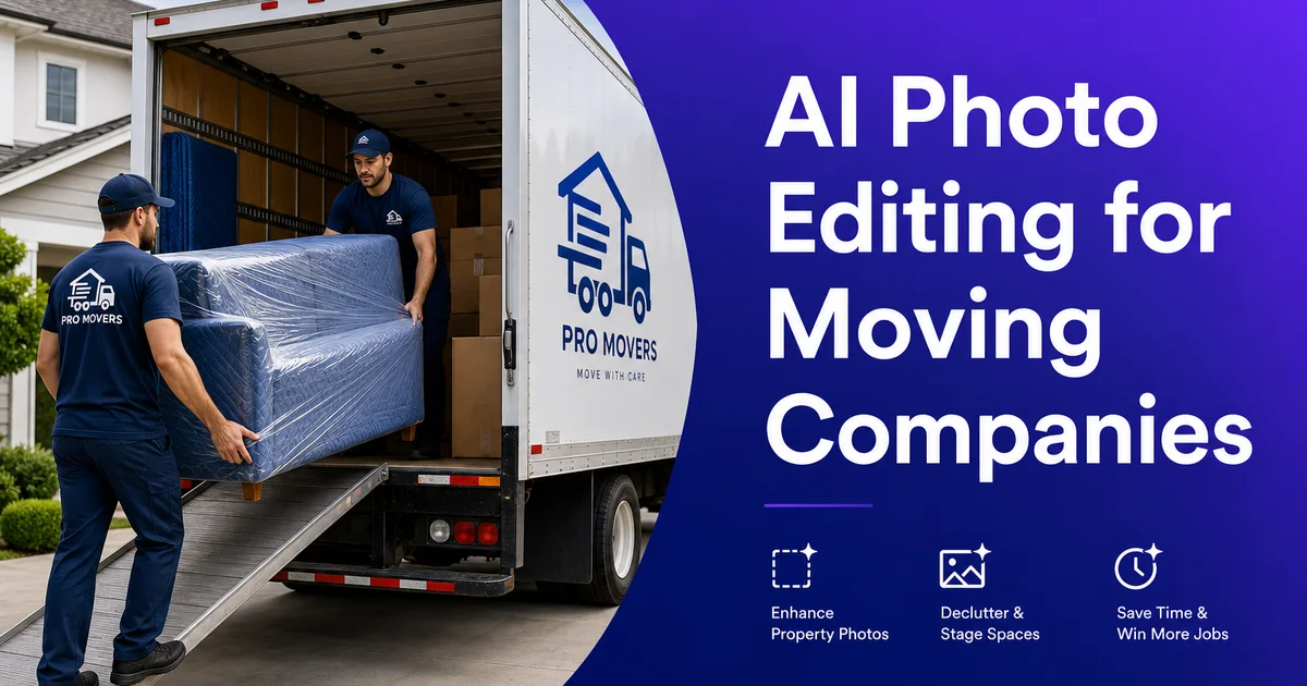AI Photo Editing for Moving Companies: Trucks, Before/After Photos, and Marketing