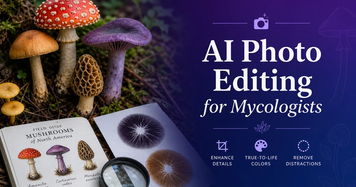 AI Photo Editing for Mycologists: Document Fungi Specimens — Magic Eraser