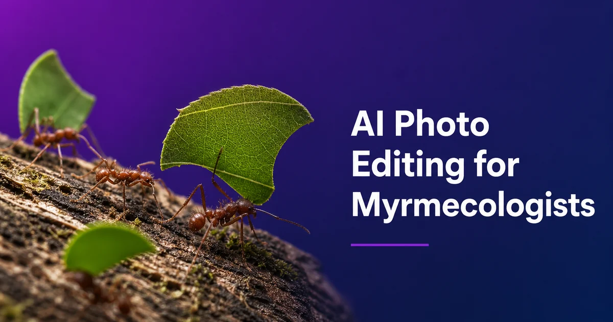 AI Photo Editing for Myrmecologists — Magic Eraser