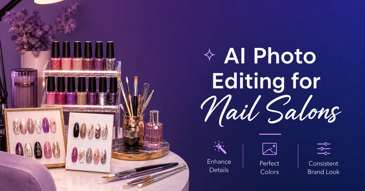 AI Photo Editing for Nail Salons: Better Portfolio Photos for Instagram and Marketing