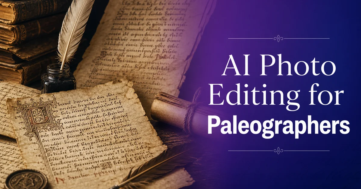 AI Photo Editing for Paleographers: Enhance Manuscript Images with Magic Eraser