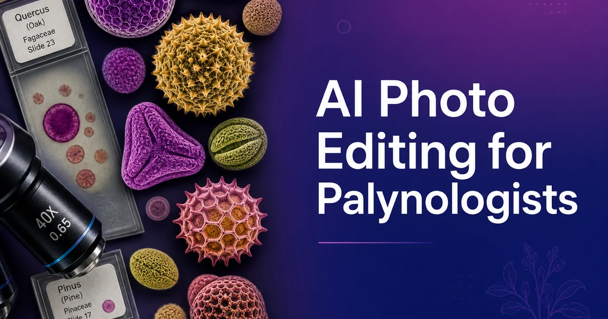 AI Photo Editing for Palynologists: Enhance Pollen and Spore Micrographs — Magic Eraser