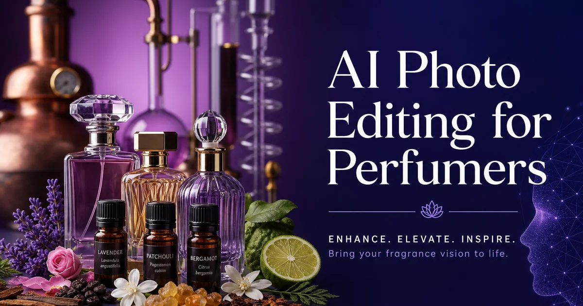 AI Photo Editing for Perfumers: Showcase Fragrance Products