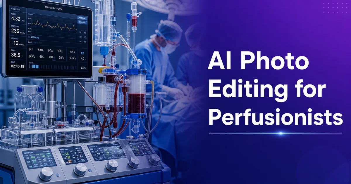 AI Photo Editing for Perfusionists: Document Circuits and Equipment — Magic Eraser