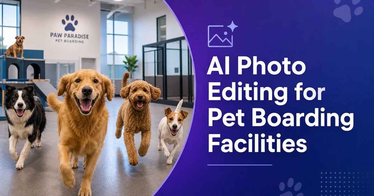AI Photo Editing for Pet Boarding Facilities: Better Pet Photos for Marketing and Owner Updates