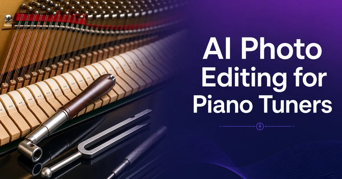 AI Photo Editing for Piano Tuners — Magic Eraser