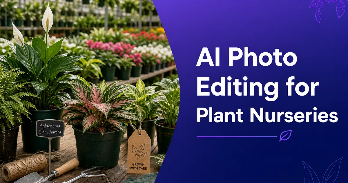 AI Photo Editing for Plant Nurseries: Sell More Plants with Better Product Photos
