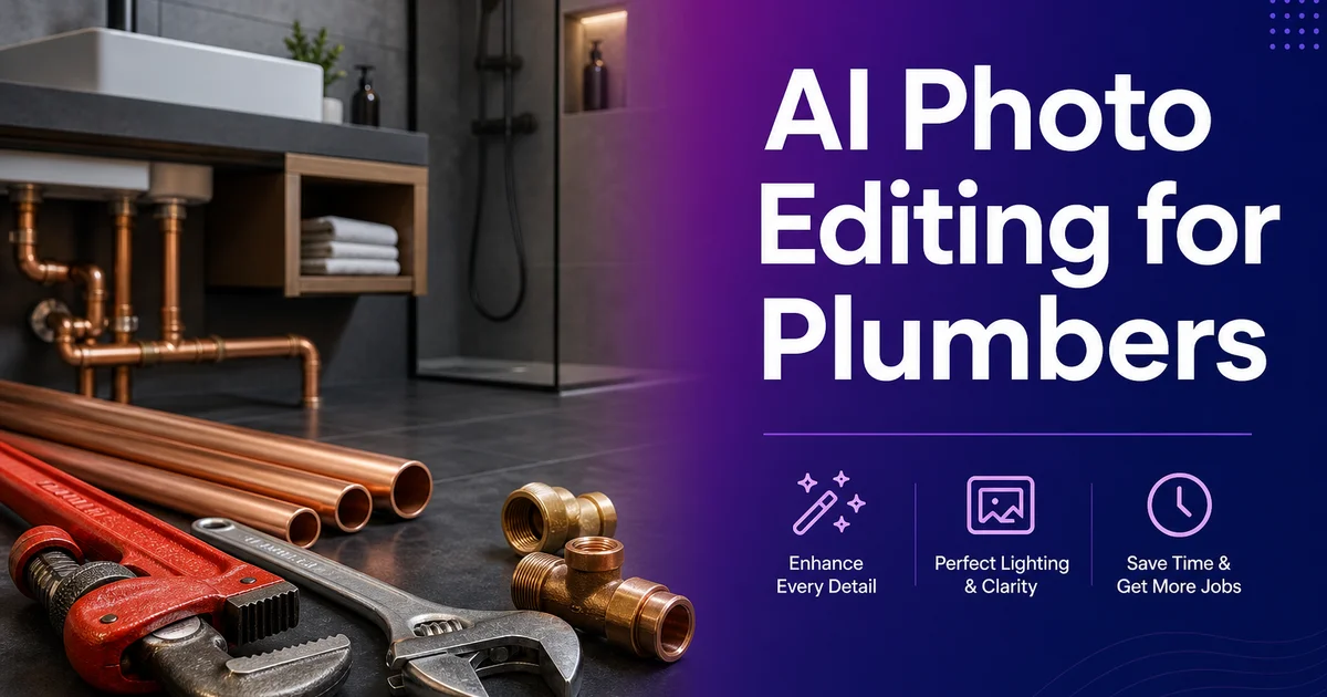 AI Photo Editing for Plumbers: Before-and-After Job Photos That Win More Business