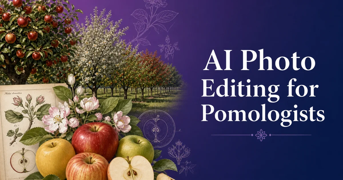 AI Photo Editing for Pomologists — Fruit Science Photography