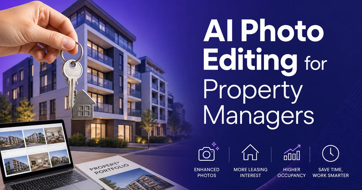AI Photo Editing for Property Managers: Fill Vacancies Faster with Better Listing Photos