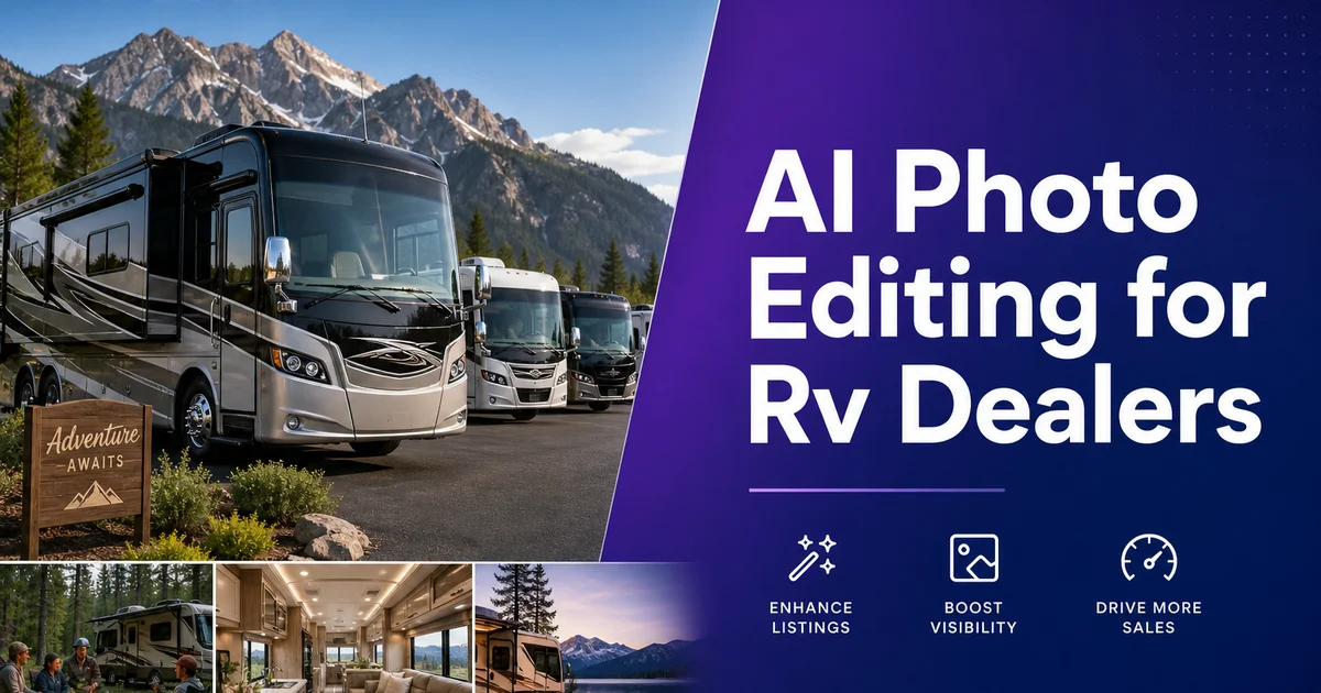 AI Photo Editing for RV Dealers — Magic Eraser