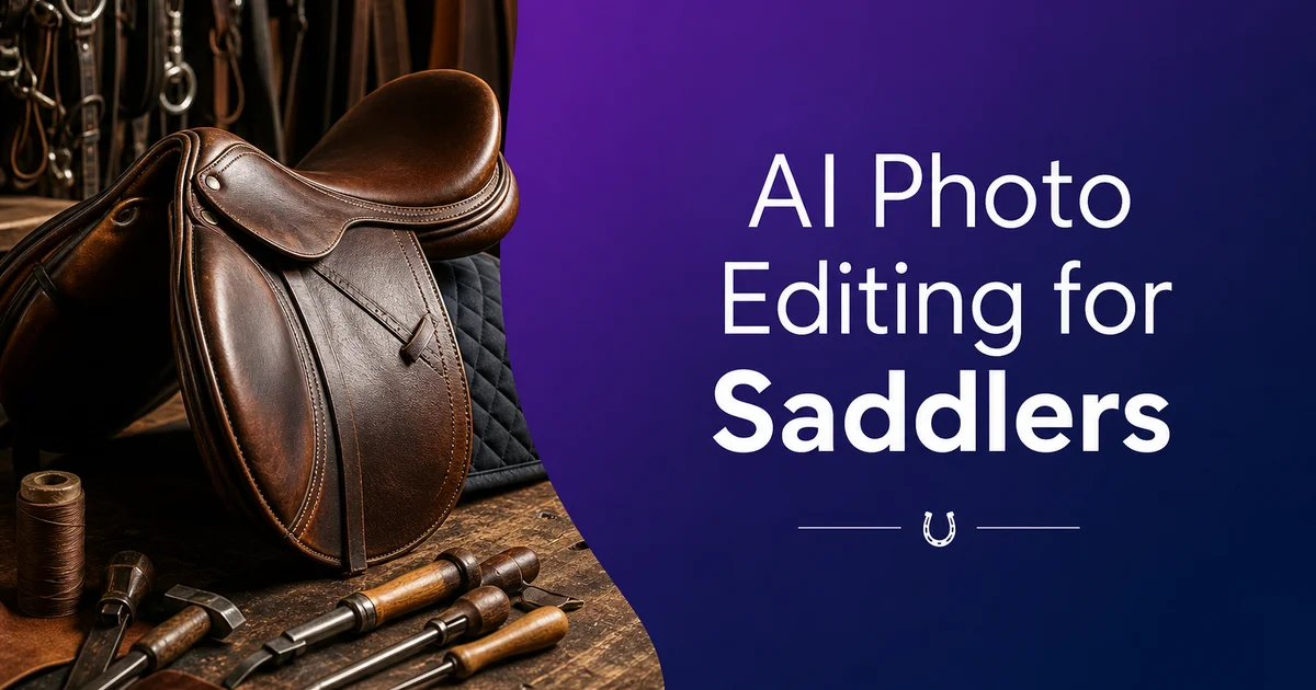 AI Photo Editing for Saddlers: Showcase Leather Craftsmanship