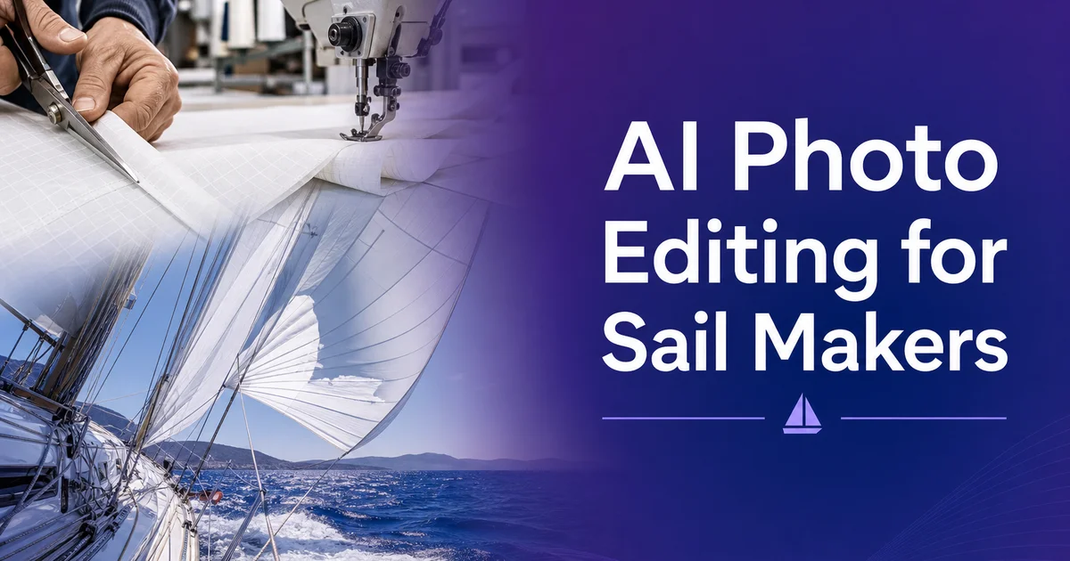 AI Photo Editing for Sail Makers — Magic Eraser