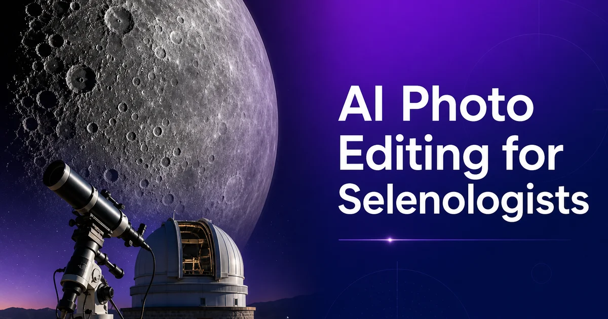 AI Photo Editing for Selenologists — Magic Eraser