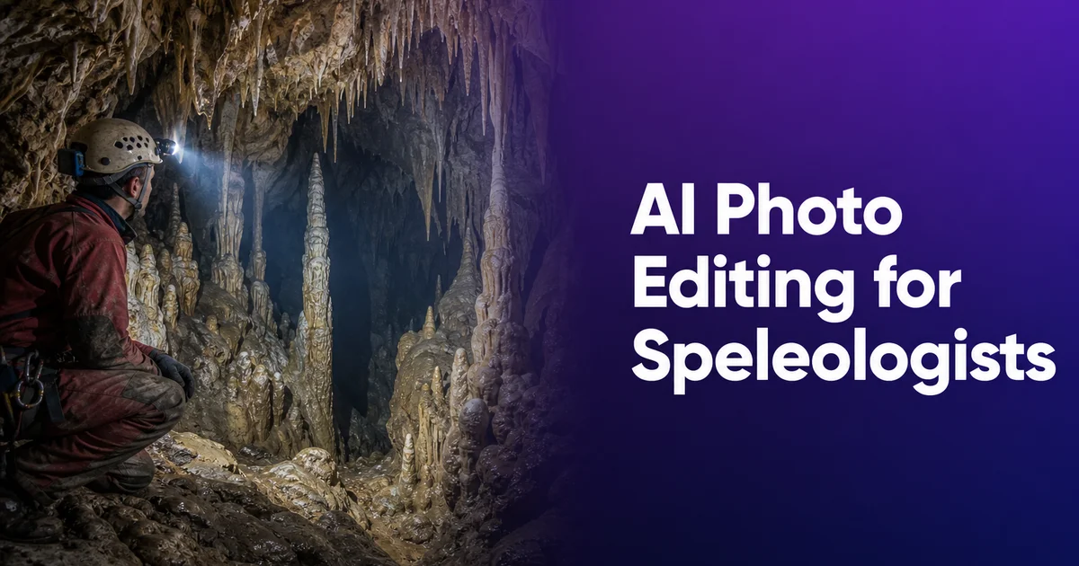 AI Photo Editing for Speleologists — Magic Eraser