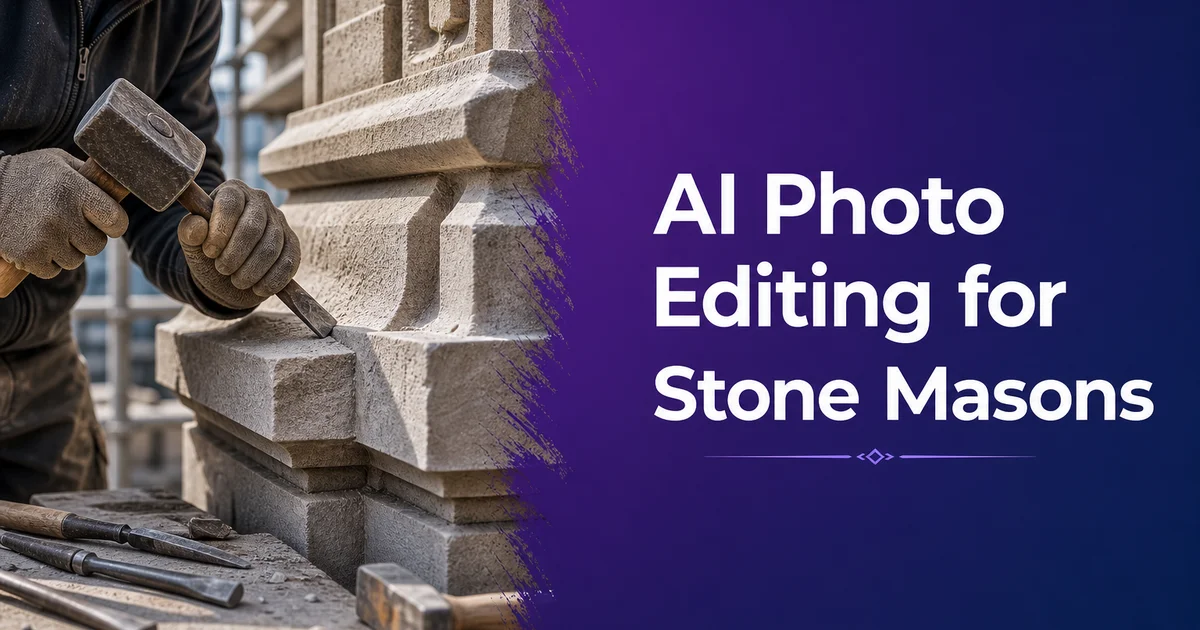 AI Photo Editing for Stone Masons — Magic Eraser