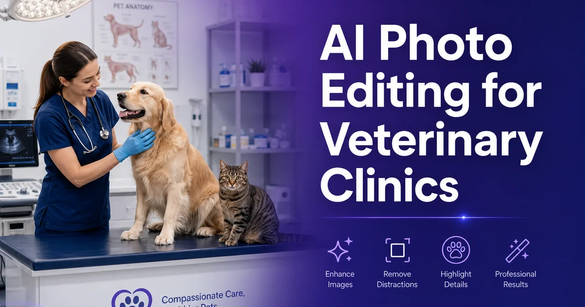 AI Photo Editing for Veterinary Clinics — Magic Eraser
