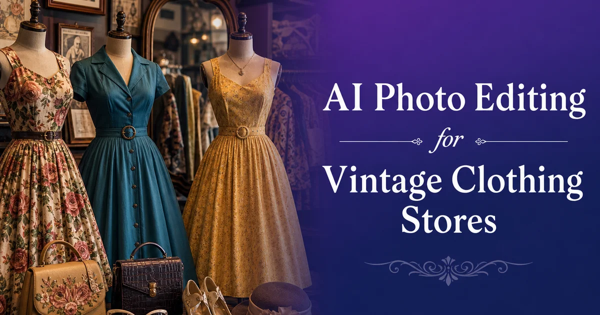 AI Photo Editing for Vintage Clothing Stores — Magic Eraser