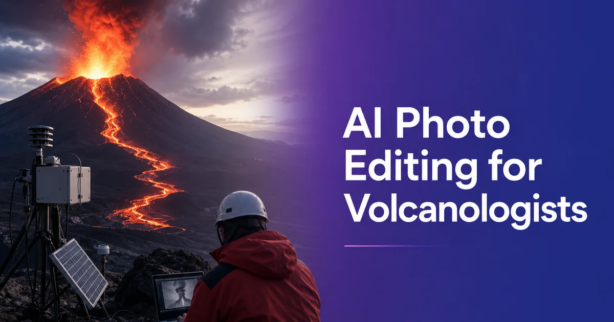 AI Photo Editing for Volcanologists — Magic Eraser