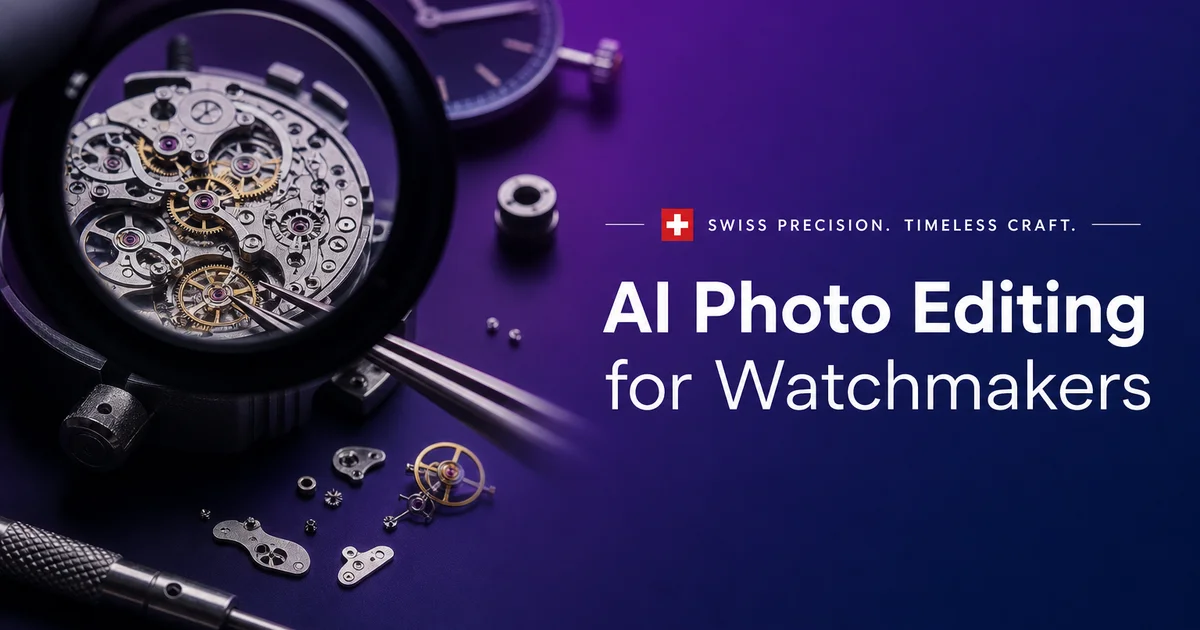 AI Photo Editing for Watchmakers: Showcase Precision Craftsmanship