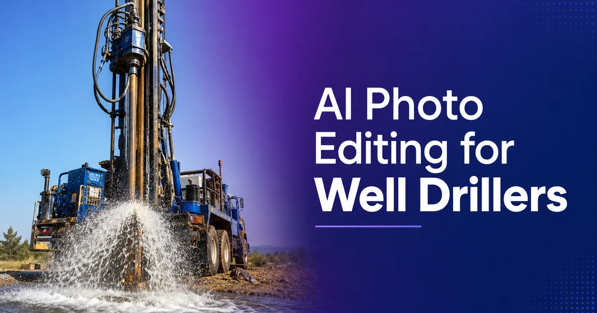 AI Photo Editing for Well Drillers — Magic Eraser