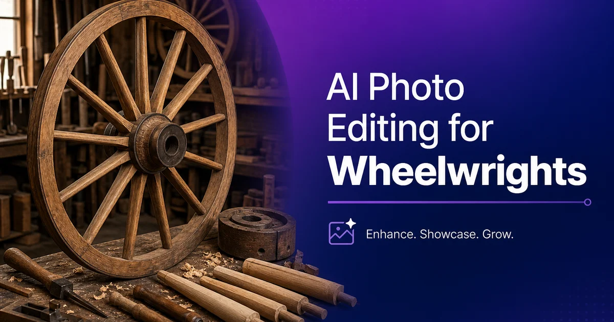 AI Photo Editing for Wheelwrights: Document Wooden Wheel Craftsmanship — Magic Eraser