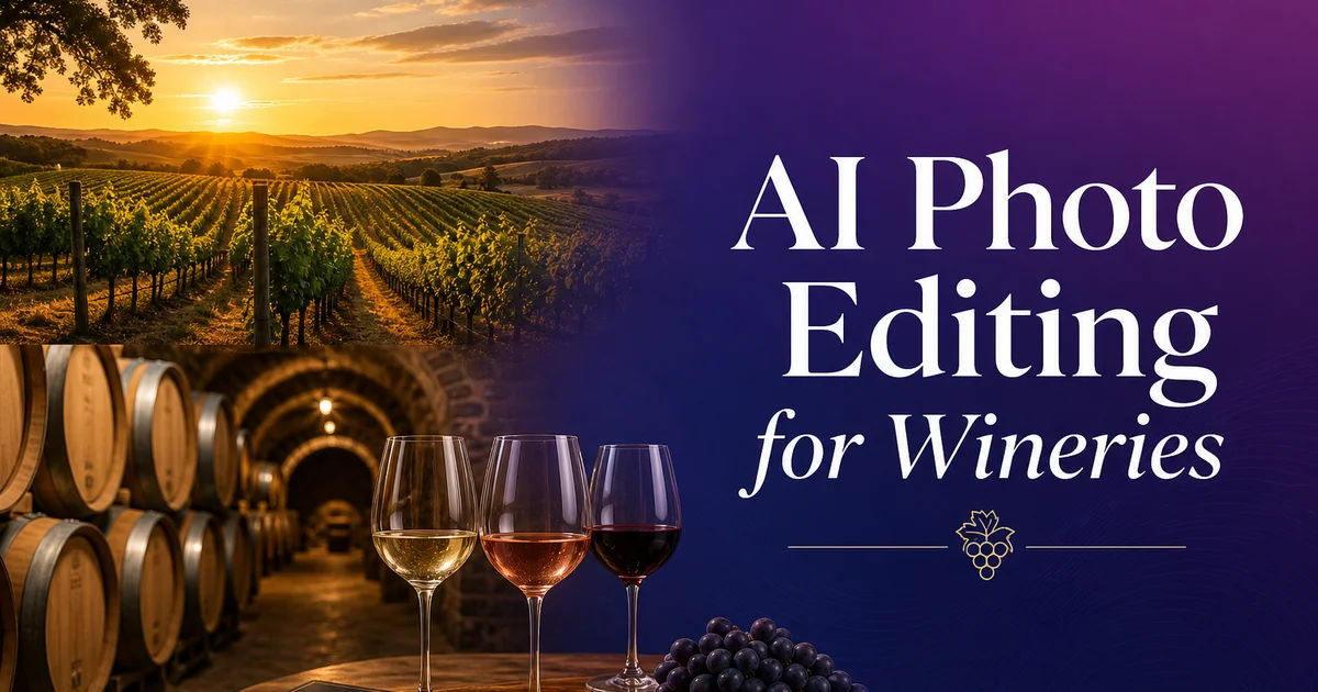 AI Photo Editing for Wineries: Elevate Your Tasting Room and Vineyard Photography