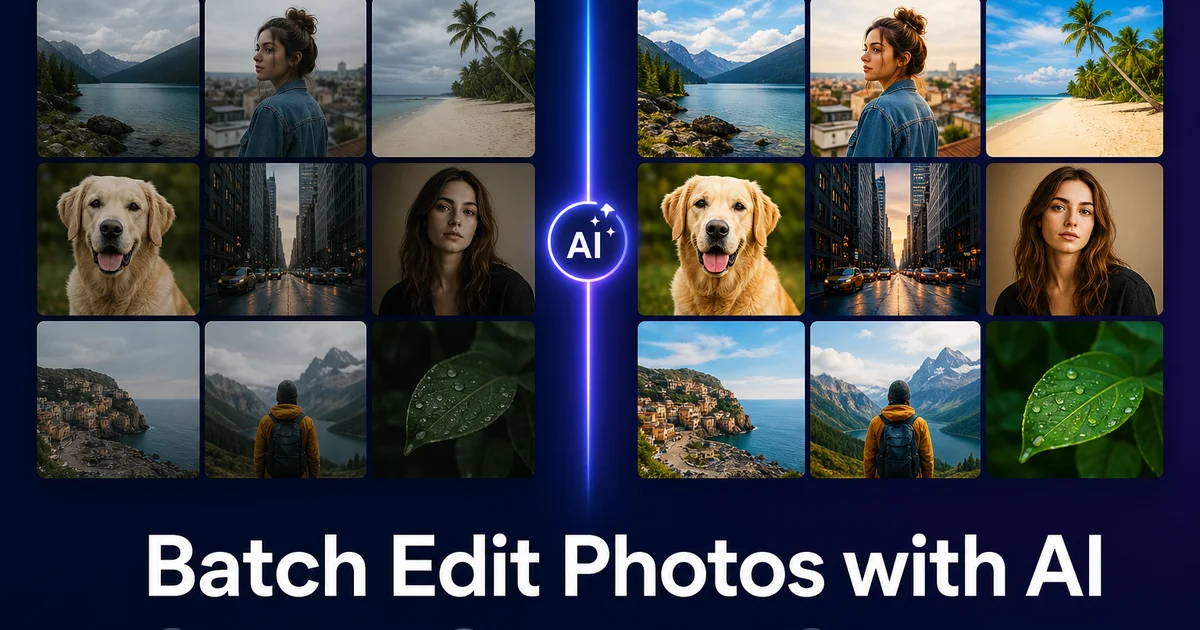 How to Batch Edit Photos with AI: The Complete Workflow Guide